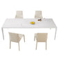 Modern Rectangle Dining Table Sintered Stone Dining Table with 4 White Legs Clearhalo ' dining_table' 'Dining Tables & Seating' 'Dining Tables' 'furn' 'furn_dining_table' 'Furniture' 'furniture_dining_table' 'Kitchen & Dining Furniture' 'kitchen&dining_furn' 'kitchen' 'kitchen_dining_table' 1200x1200_be775759-fd85-45f0-8ca4-c5daeb17ad3a