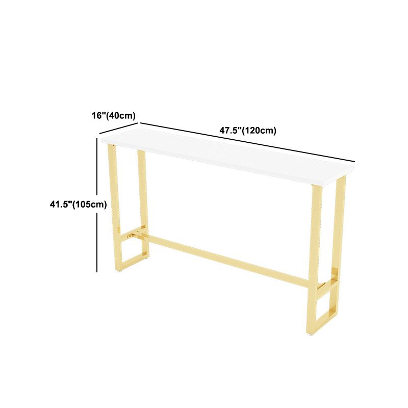 Set di tavoli da bar industriale 1/3/4/5/7 Pieni Contatore set con base d'oro