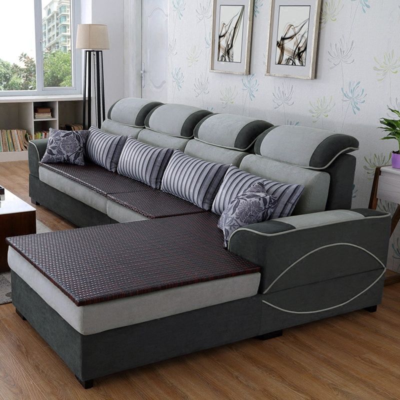 125.98" W √ó 70.87" D √ó 35.43" H High Back Square Arm Sectional with Slipcovered Clearhalo 'furn' 'furn_sectionals' 'Furniture' 'furniture_sectionals' 'Living Room Furniture' 'Sectionals' 1200x1200_be797c1f-f0e8-47a9-8f30-1f72538f49dc