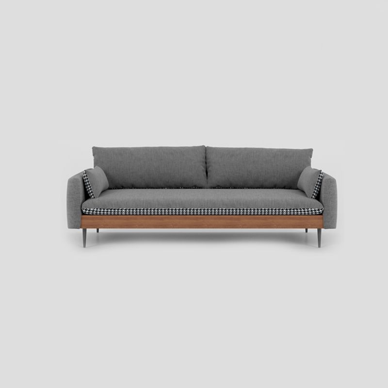 29.53" Scandinavian Linen Square Arm Loose Back Sofa for Apartment Clearhalo 'furn' 'furn_sofas' 'Furniture' 'furniture_sofas' 'kitchen' 'kitchen_sofas' 'Living Room Furniture' 'Sofa' 'sofas' 1200x1200_be798cb7-9c6e-4430-8c44-65b9f8fb6b91