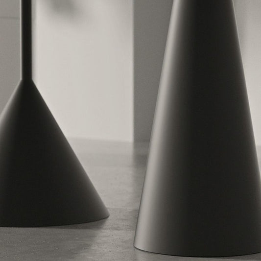 Tavolino in metallo in metallo in metallo nero/nero piedistallo