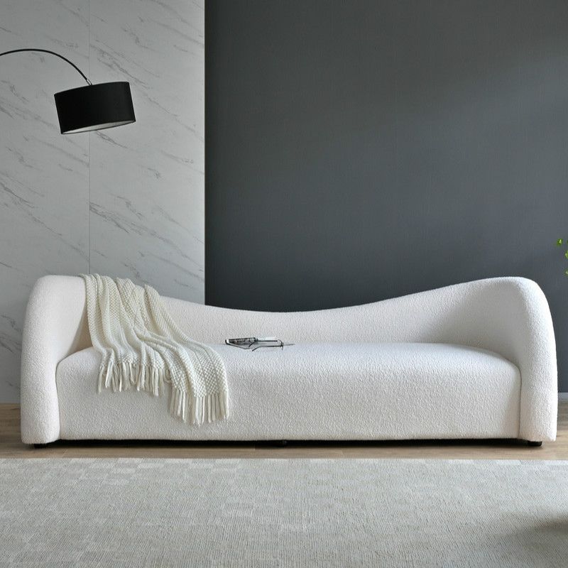 Sofá estándar de la tela de tela de tela de camello contemporánea