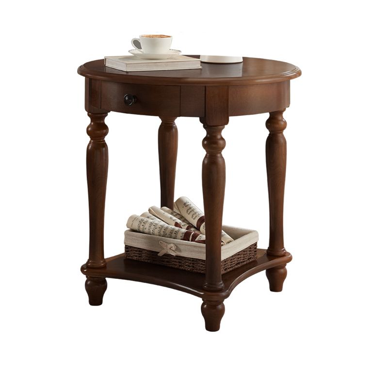 Table d'appoint à traîneau de rangement en bois de 60 cm de haut pour chambre à coucher