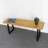 Rectangle 13.8" Wide Entryway Bench Modern Wood Seating Bench Clearhalo 'Benches' 'Chairs & Seating' 'furn' 'furn_benches' 'Furniture' 'Living Room Furniture' 1200x1200_be7ebd6d-408c-4580-acf1-cf503cd17b70