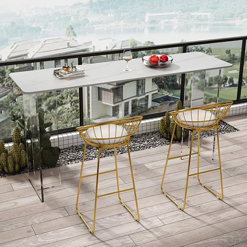 Modern Bar Table Set 1/2/3 Pieces Stone Rectangle Bistro Set for Indoor Clearhalo 'Bar Furniture' 'furn' 'furn_home_bar_bar_sets' 'Furniture' 'Home Bars & Bar Sets' 'home_bar_bar_sets' 'Kitchen & Dining Furniture' 1200x1200_be7edba0-1817-4cfc-ab90-d9d5039e12dc