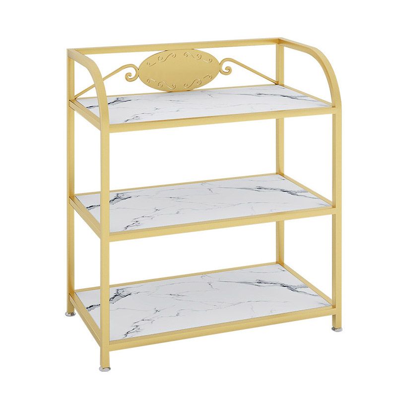 Tavolo da preparazione di stoccaggio aperto a 3 livelli Home Dining Modern Kitchen Trolley