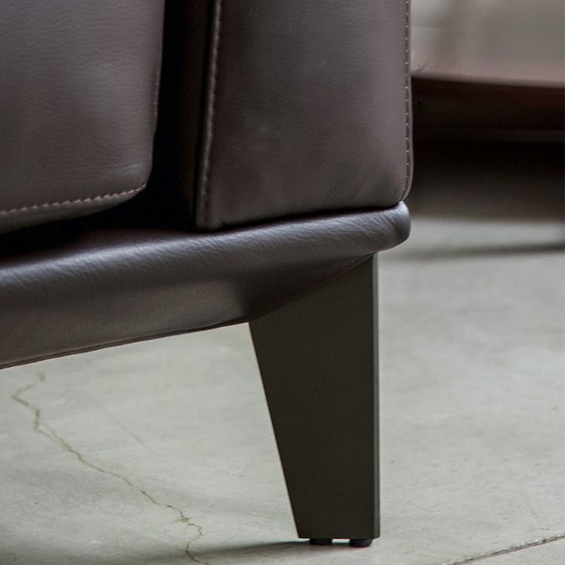 31" High Contemporary Square Arm Standard Sofa with Cushions for Living Room, Dark Brown Clearhalo 'furn' 'furn_sofas' 'Furniture' 'furniture_sofas' 'Living Room Furniture' 'Sofa' 'sofas' 1200x1200_be806af3-b409-4cc7-a218-166b3e7f21fc