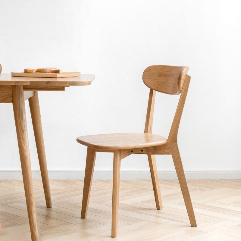 Scandinavian Style Dining Room Chair Wood Dining Side Armless Chair for Kitchen Clearhalo ' kitchen&dining_furn' 'Dining Chairs' 'Dining Tables & Seating' 'dining_chair' 'Furniture' 'furniture_dining_chair' 'Kitchen & Dining Furniture' 'kitchen' 1200x1200_be81aef4-dbd7-4596-8e9f-bf338fb3a8b0