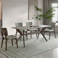 Rectangle Dining Table Set 1/4/5/7 Pieces Modern Gray Dinette Set for Home
