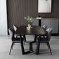 Glam 1/2/5/7 Pieces Dining Furniture Set Rectangle Dining Room Table Set Clearhalo 'Dining Room Sets' 'Dining Tables & Seating' 'dining_room_set' 'furn' 'furn_dining_room_set' 'Furniture' 'furniture_dining_room_set' 'Kitchen & Dining Furniture' 1200x1200_be85c440-50d1-4c69-a757-cf466d881b94