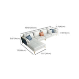 Oreiller moderne arrière sectionnel coussin top le bras 4 places sectionnelle