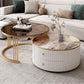 Round Frame Coffee Table Slate Nesting Coffee Table Set with Storage Clearhalo 'Coffee & Accent Tables' 'Coffee Tables' 'coffee_tables' 'furn' 'furn_coffee_tables' 'Furniture' 'Living Room Furniture' 1200x1200_be884ef7-3dea-49fc-8103-7547ed9b63e3