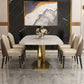 Metal Contemporary Rectangular Table Sintered Stone Table for Dining Room Clearhalo ' dining_table' 'Dining Tables & Seating' 'Dining Tables' 'furn' 'furn_dining_table' 'Furniture' 'furniture_dining_table' 'Kitchen & Dining Furniture' 'kitchen&dining_furn' 'kitchen' 'kitchen_dining_table' 1200x1200_be8886dd-92c9-4f32-b9e3-83b7fe62da2d