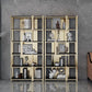 11.81"W 78.74"H Bookshelf Open Back Glam Style for Study Room Home Office Clearhalo 'Bookcases' 'furn' 'furn_bookcases' 'Furniture' 'furniture_bookcases' 'kitchen' 'kitchen_bookcases' 'Living Room Furniture' 'Office Furniture' 1200x1200_be8c898e-0616-4c73-88a3-2198c9f28391
