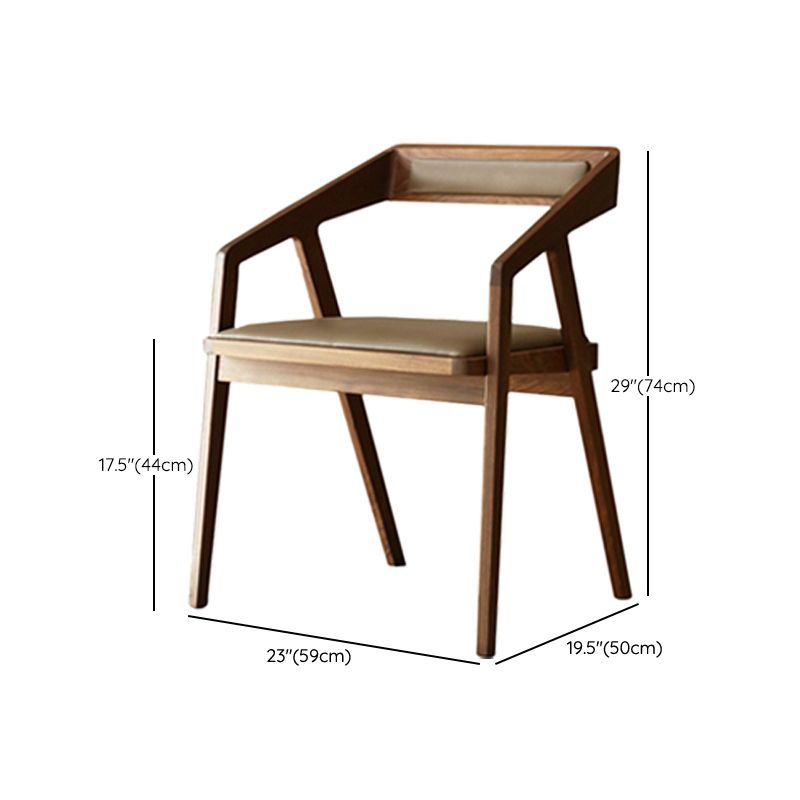 Contemporary Kitchen Dining Armchair Wood Side Dining Chairs Clearhalo 'Dining Chairs' 'Dining Tables & Seating' 'dining_chair' 'furn' 'furn_dining_chair' 'Furniture' 'Kitchen & Dining Furniture' 1200x1200_be8ca7e3-ae8c-49d2-b8a7-4199ccf80412