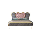 Standard Bed, Metal and Upholstered Bed With Headboard and Footboard