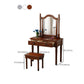 Three Piece Traditional Mirrored Vanity Set Solid Wood Dresser Clearhalo 'Bedroom Furniture' 'furn' 'furn_makeup_vanities' 'Furniture' 'Makeup Vanities' 'makeup_vanities' 1200x1200_be8ec062-ed6b-4123-a803-73de03ebc0cd