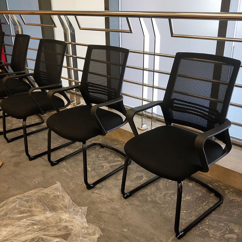 Modern Metal Conference Chair with Mid Back Breathable AirGrid Home Office Chair Clearhalo 'furn' 'furn_office_chair' 'Furniture' 'Office Chairs' 'Office Furniture' 'office_chair' 1200x1200_be94c2a1-d174-47c4-884d-296c0c7cde2e