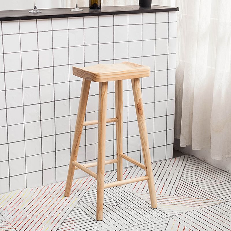 Set da tavolo moderno da pub rettangolare, tavolo da bancone in legno da 1/2/3 pezzi con sgabelli senza schienale