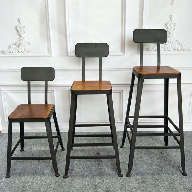 Tavolo da bar in legno massiccio industriale set 1/2/3 pezzi Tavolino con sgabelli alti