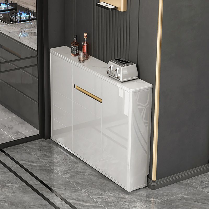 33.86"H Sideboard Modern Style White Dining Server for Kitchen and Dining Room Clearhalo 'buffet_sideboard' 'Buffets & Sideboards' 'furn' 'furn_buffet_sideboard' 'Furniture' 'furniture_buffet_sideboard' 'Kitchen & Dining Furniture' 1200x1200_be95983e-6104-45d9-99de-da9b31e5e70e