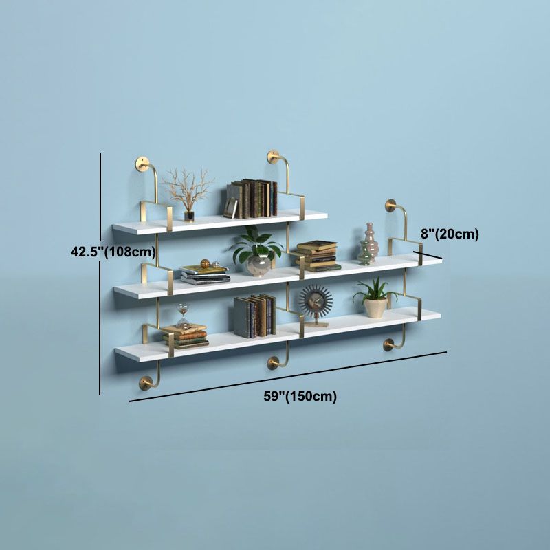 7.87"W Bookshelf Glam Style Wall Mounted Solid Wood Bookcase for Office Study Room Clearhalo 'Bookcases' 'furn' 'furn_bookcases' 'Furniture' 'furniture_bookcases' 'kitchen' 'kitchen_bookcases' 'Living Room Furniture' 'Office Furniture' 1200x1200_be97b370-4e09-4650-90de-a9dfac4a5b16