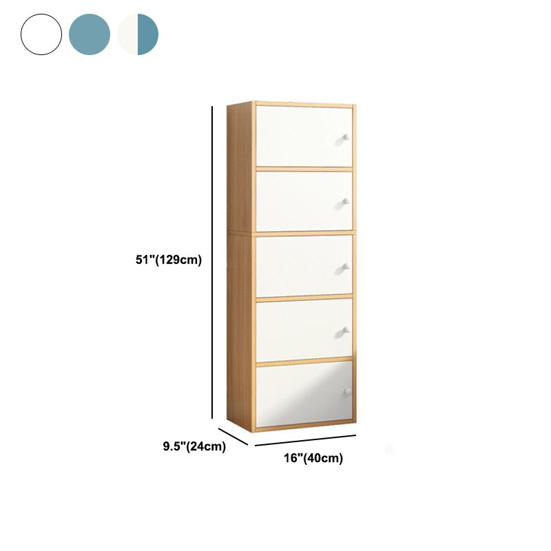 Armoire à accent moderne avec armoire à portes boutons, résistant à l'eau