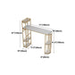 Glam Style Bar Table Marble Pub Table with Wine Cabinet for Dining Room Clearhalo 'Bar Furniture' 'Bar Tables' 'bar_tables' 'furn' 'furn_bar_tables' 'Furniture' 'furniture_bar_tables' 'Kitchen & Dining Furniture' 'kitchen&dining_furn' 'kitchen' 1200x1200_be99a8d2-4a99-4833-b24b-dac3aee900d2