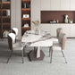 Rectangle White Tone Dining Table Sintered Stone Table Luxury with Pedestal Clearhalo ' dining_table' 'Dining Tables & Seating' 'Dining Tables' 'furn' 'furn_dining_table' 'Furniture' 'furniture_dining_table' 'Kitchen & Dining Furniture' 'kitchen&dining_furn' 'kitchen' 'kitchen_dining_table' 1200x1200_be9a2b91-42b5-4bbd-9f65-6dbccea145fb