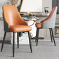 Faux Leather Modern Dining Chairs Parsons Arm Chair for Dining Room Clearhalo 'Dining Chairs' 'Dining Tables & Seating' 'dining_chair' 'furn' 'furn_dining_chair' 'Furniture' 'Kitchen & Dining Furniture' 1200x1200_be9aa6cc-05ea-49bc-ac9f-b96d8545dd32