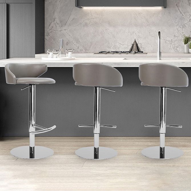 Industrial Leather Bar Stool Adjustable Height Counter Stool for Bristol Clearhalo 'Bar Furniture' 'Bar Stools' 'bar_stools' 'furn' 'furn_bar_stools' 'Furniture' 'Kitchen & Dining Furniture' 1200x1200_be9aa7ca-8366-4c2e-8a48-cf3907015f1e