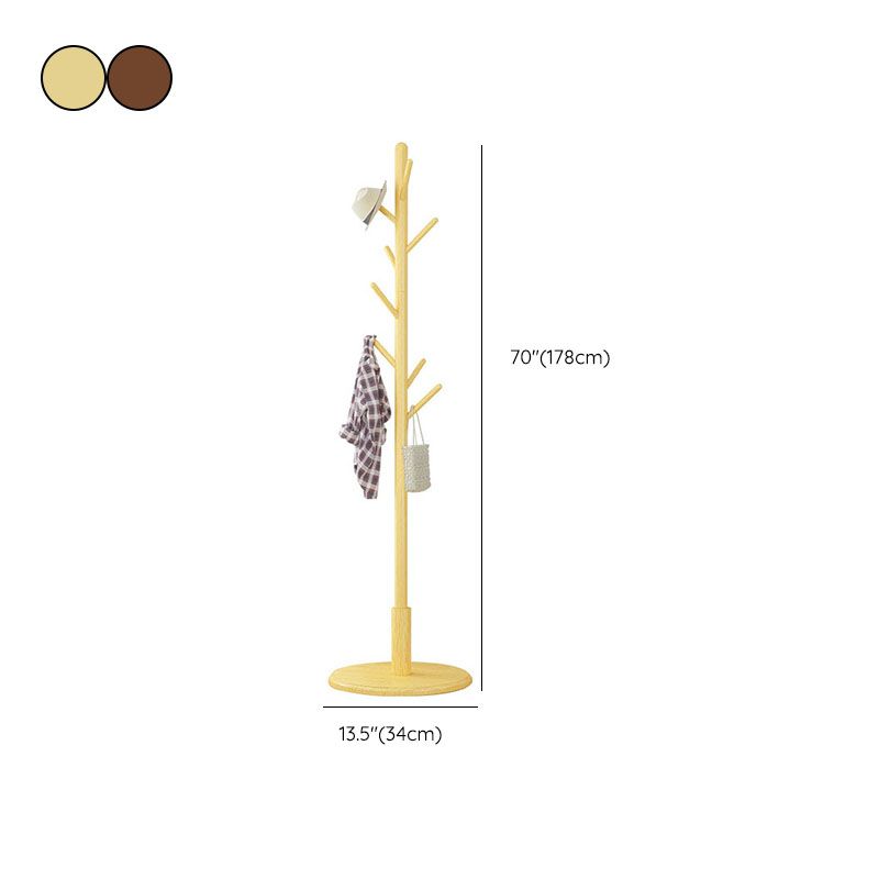 Zeitgenössischer Stil Hall Stand hölzern freistehender Halle stehen mit Haken