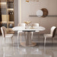 Modern Style Metal Dining Table Sintered Stone Top Table for Dining Room Clearhalo 'Dining Tables & Seating' 'Dining Tables' 'dining_table' 'furn' 'furn_dining_table' 'Furniture' 'furniture_dining_table' 'Kitchen & Dining Furniture' 1200x1200_be9c5314-cd4d-4169-ade8-28ac276059c3