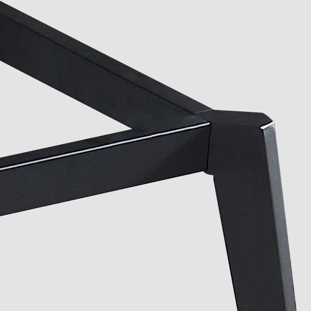 Rechthoek moderne stenen tafel standaard hoogte eettafel met 4 poten