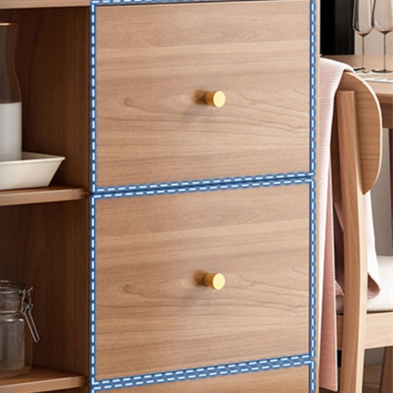 Cuffet contemporanee a buffet a buffet in legno con armadi e cassetti