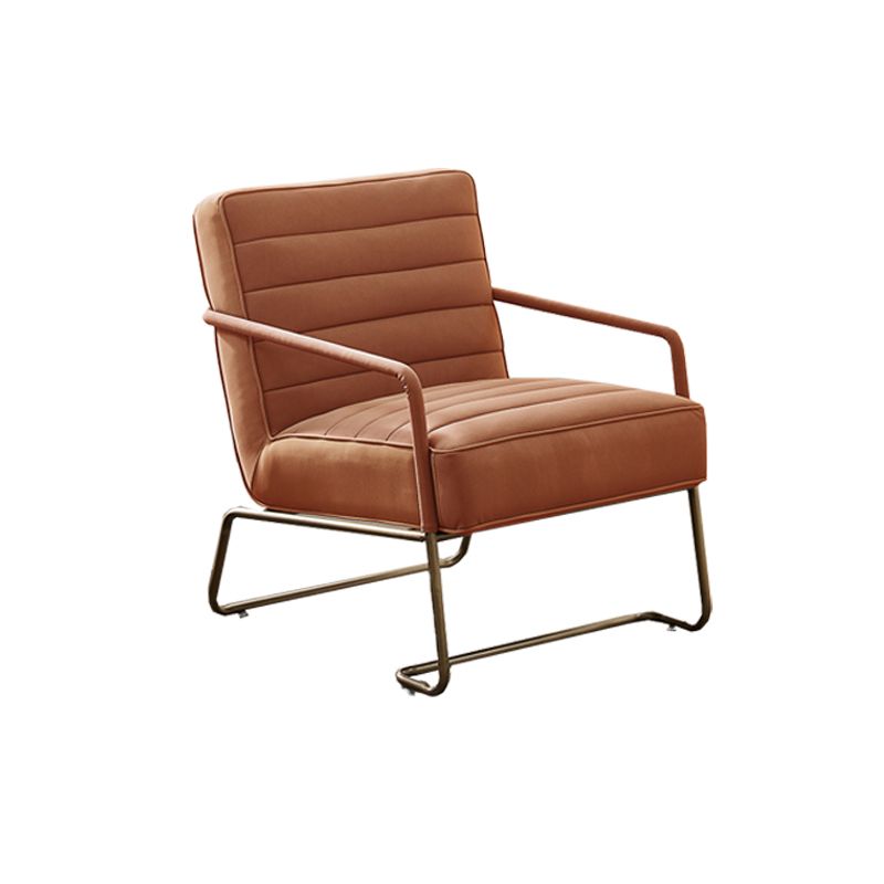 Arms Included Lounge Chair Living Room Chair with Gold Tone Legs Clearhalo 'Accent Chairs' 'accent_chairs' 'Chairs & Seating' 'furn' 'furn_accent_chairs' 'Furniture' 'Living Room Furniture' 1200x1200_be9ecc4b-895e-416b-972a-c2a8dbb56098