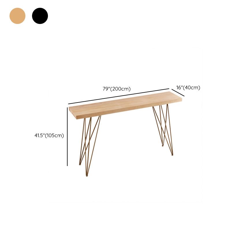 Mesa moderna con altura de barra, mesa de pub tipo bistró con tapa de madera maciza y cuatro patas