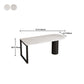 Free Form Dining Table Contemporary Table with Double Pedestal Base for Kitchen Clearhalo ' dining_table' 'Dining Tables & Seating' 'Dining Tables' 'furn' 'furn_dining_table' 'Furniture' 'furniture_dining_table' 'Kitchen & Dining Furniture' 'kitchen&dining_furn' 'kitchen' 'kitchen_dining_table' 1200x1200_bea05916-edf1-40aa-b999-47f038c73b66