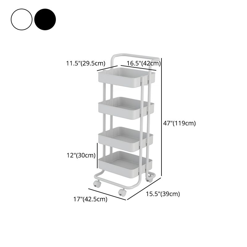 Industrial Vertical Etagere Bookshelf Iron Frame Plastic Shelf with Caster Wheels Clearhalo 'Bookcases' 'furn' 'furn_bookcases' 'Furniture' 'furniture_bookcases' 'kitchen' 'kitchen_bookcases' 'Living Room Furniture' 'Office Furniture' 1200x1200_bea1cd1c-33cd-41d7-ae89-216be8c6504a