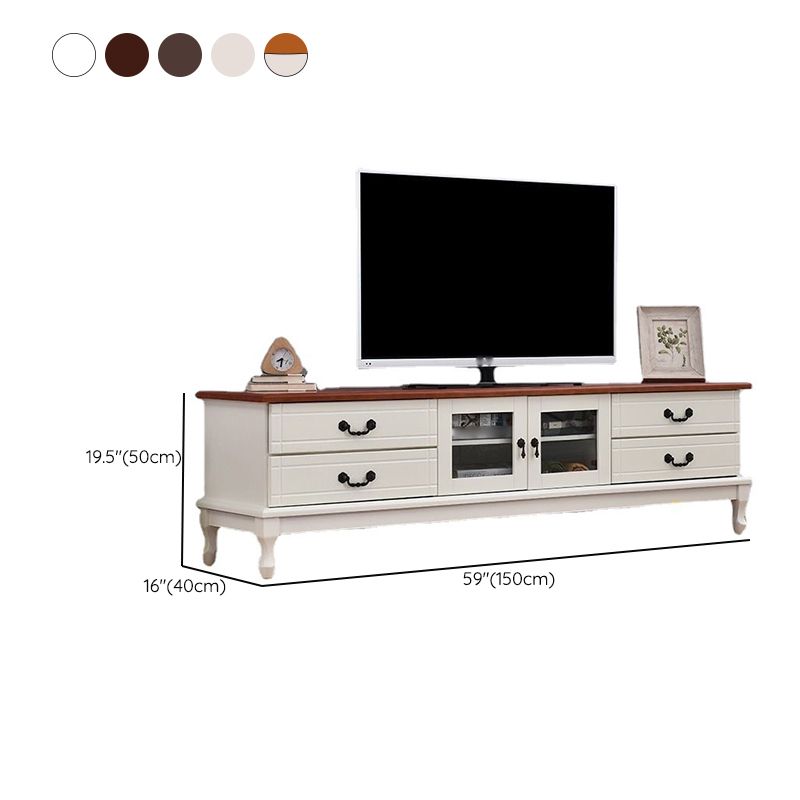 Traditional TV Stand Console Wooden Media Console TV Stand with Drawers Clearhalo 'furn' 'furn_tv_stands_entertainment_centers' 'Furniture' 'Living Room Furniture' 'TV Stands & Entertainment Centers' 'TV Stands & Media Storage Furniture' 'tv_stands_entertainment_centers' 1200x1200_bea57be1-6649-4b50-bf68-12c846668923