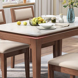 Mid-Century Modern Dining Table Sintered Stone Top Dining Table with Wooden Base for Kitchen Clearhalo ' dining_table' 'Dining Tables & Seating' 'Dining Tables' 'furn' 'furn_dining_table' 'Furniture' 'furniture_dining_table' 'Kitchen & Dining Furniture' 'kitchen&dining_furn' 'kitchen' 'kitchen_dining_table' 1200x1200_bea5d1e4-b595-469e-b291-2de0eafbfd54