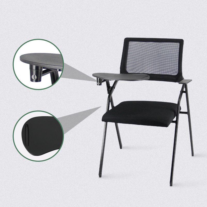 Contemporary Breathable AirGrid Office Chair Microfiber Black Conference Mid-Back Chair Clearhalo 'furn' 'furn_office_chair' 'Furniture' 'Office Chairs' 'Office Furniture' 'office_chair' 1200x1200_bea6b096-ca78-47dd-b728-aced40ca737f