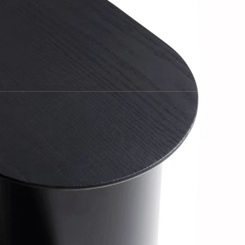 Mid-Century Modern 16.53" H Oval Wood Top Iron Abstract Base Coffee Table Clearhalo 'Coffee & Accent Tables' 'Coffee Tables' 'coffee_tables' 'furn' 'furn_coffee_tables' 'Furniture' 'Living Room Furniture' 1200x1200_bea6c363-28a9-4d28-a273-f3e69543b7bd