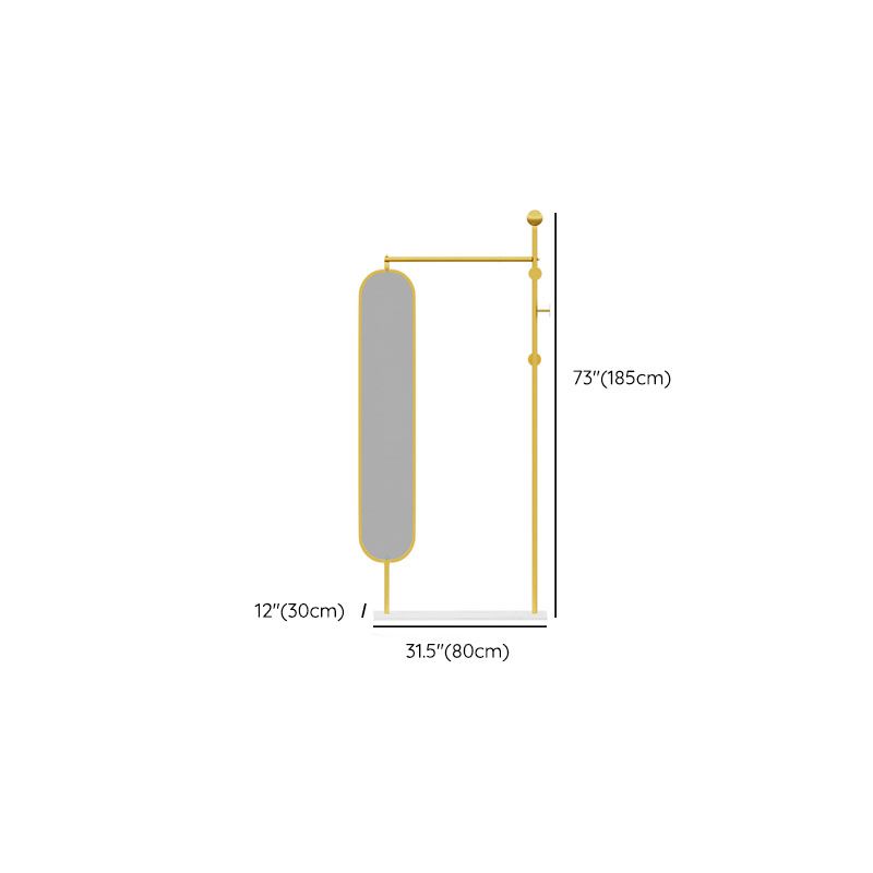 Gorgeous Coat Hanger Mirror Included Metal Coat Rack for Living Room Clearhalo 'Entry & Mudroom Furniture' 'furn' 'furn_hall_tree_coat_racks' 'Furniture' 'Hall Trees & Coat Racks' 'hall_tree_coat_racks' 1200x1200_bea787a6-9202-492e-8f88-6fe11fcf7b46