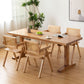 Minimalist Style Solid Wood Dining Set with Fixed Table and Double Pedestal Base Clearhalo 'Dining Room Sets' 'Dining Tables & Seating' 'dining_room_set' 'furn' 'furn_dining_room_set' 'Furniture' 'furniture_dining_room_set' 'Kitchen & Dining Furniture' 'kitchen&dining_furn' 'kitchen' 1200x1200_bea7b4f0-e4d4-4a18-aa5f-edef9fdbeede