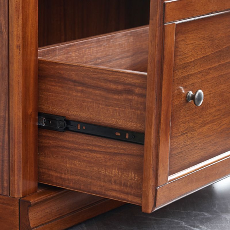 Wooden Standard Bookcase Modern Style Closed Back Vertical Bookshelf With Door Clearhalo 'Bookcases' 'furn' 'furn_bookcases' 'Furniture' 'Office Furniture' 1200x1200_bea83739-67b0-4ccb-a98b-81bf6016be21