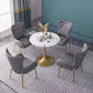 Glam Metal Dining Room Chairs Upholstered Side Armchair for Restaurant Use Clearhalo ' kitchen&dining_furn' 'Dining Chairs' 'Dining Tables & Seating' 'dining_chair' 'furn' 'furn_dining_chair' 'Furniture' 'furniture_dining_chair' 'Kitchen & Dining Furniture' 'kitchen' 1200x1200_bea9db2e-e7d1-4622-ae6c-0359e1b020b9