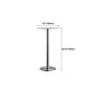 Industrial Metal Bar Dining Table Round Bistro Bar Table with Pedestal Clearhalo 'Bar Furniture' 'Bar Tables' 'bar_tables' 'furn' 'furn_bar_tables' 'Furniture' 'Kitchen & Dining Furniture' 1200x1200_beab2c04-bc9d-4f0e-9ae5-0d155ae4c9c0