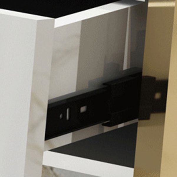 1-schüchternen Glam Office Desk Antique Finish Computer Desk mit Metallbeinen