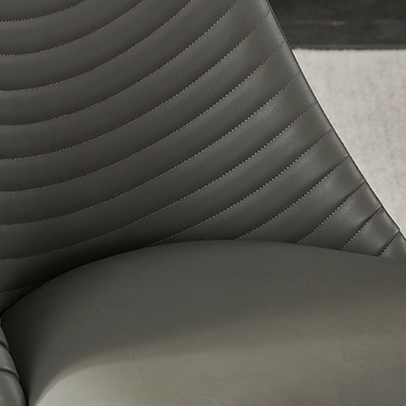 Modern Style Faux Leather Dining Chairs Metal Armless Dining Chair for Home Use Clearhalo 'Dining Chairs' 'Dining Tables & Seating' 'dining_chair' 'furn' 'furn_dining_chair' 'Furniture' 'Kitchen & Dining Furniture' 1200x1200_beac275f-60e9-4a56-a240-9f7542f2938e